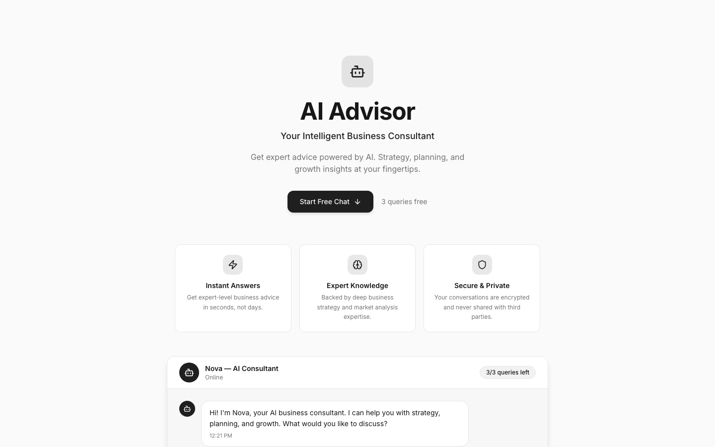 Nova AI Advisor